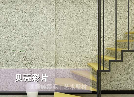 贝壳彩片艺术涂料-立体质感环保墙面解决方案