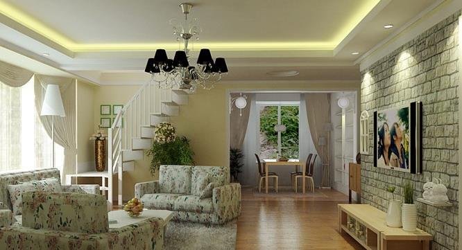 田园风客厅的家具搭配技巧(图1) 田园风客厅的家具搭配技巧