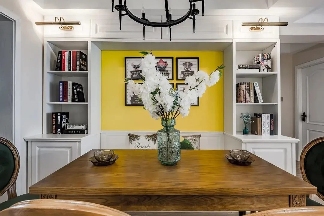 96㎡新房装修,美式风与卡座的邂逅(图5) 96㎡新房装修,美式风与卡座的邂逅