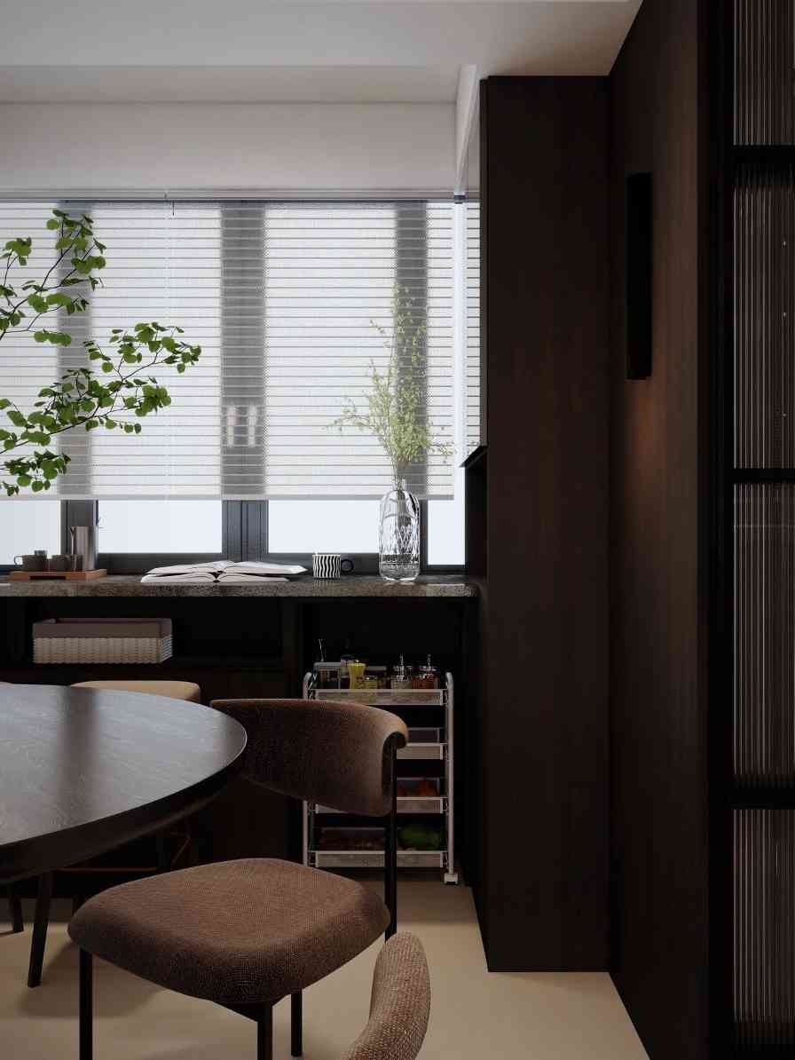 靠窗小吧台!咖啡早餐+隐藏收纳,我家餐厅颜值翻倍了(图4) 靠窗小吧台!咖啡早餐+隐藏收纳,我家餐厅颜值翻倍了